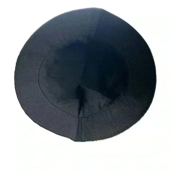 Boutique Handcrafted OSFM Multi-Colored Flirty Floral Zinnias Bucket Hat Beach - Picture 6 of 7